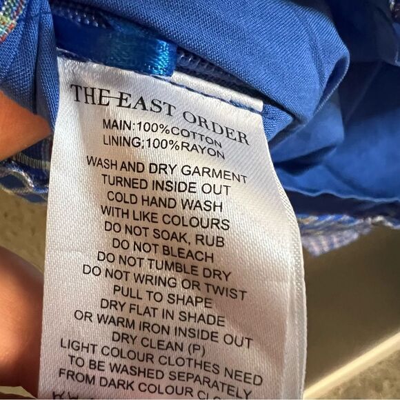 NWT The East Order Mahlia Plaid Wrap Mini Skirt in Cobalt | size S *SKIRT ONLY* - Picture 12 of 15